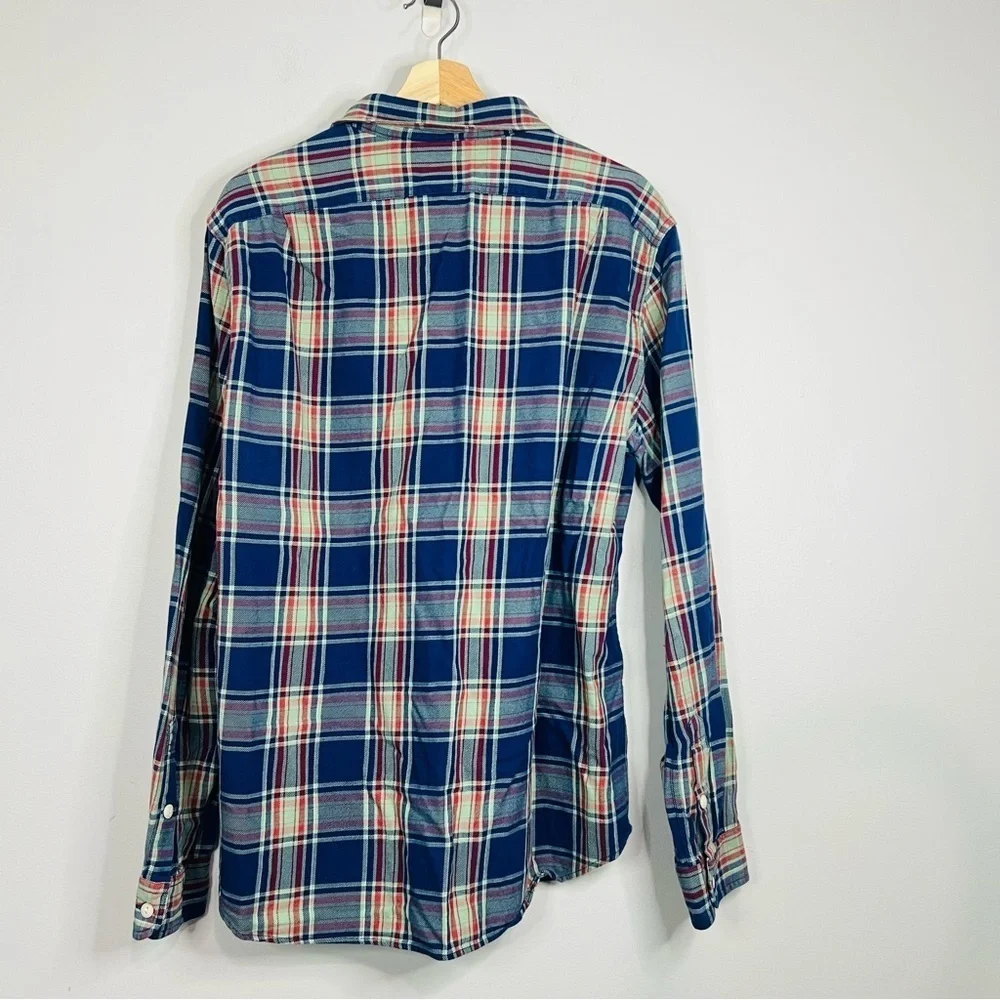 J. Crew Sporting Goods Lightweight Flannel Button Up L